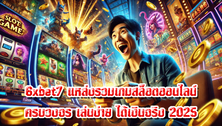 6xbet7 แหล่งรวมเกมสล็อตออนไลน์ครบวงจร เล่นง่าย ได้เงินจริง 2025