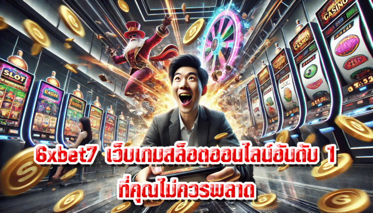 6xbet7 เว็บเกมสล็อตออนไลน์อันดับ 1 ที่คุณไม่ควรพลาด