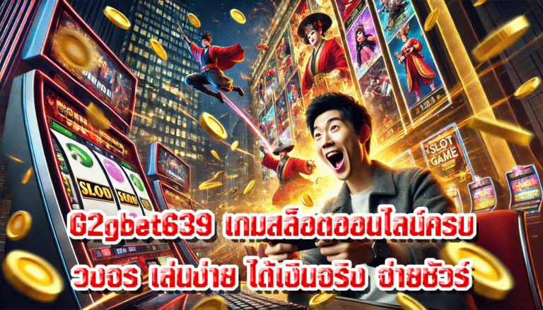 G2gbet639 เกมสล็อตออนไลน์ครบวงจร เล่นง่าย ได้เงินจริง จ่ายชัวร์